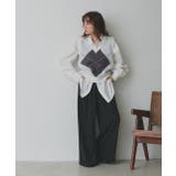 アーガイルニットベスト | ad thie | 詳細画像8 