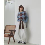 アーガイルニットカーディガン | ad thie | 詳細画像44 