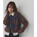 アーガイルニットカーディガン | ad thie | 詳細画像53 