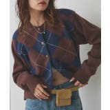 アーガイルニットカーディガン | ad thie | 詳細画像58 