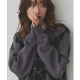 アーガイルニットカーディガン | ad thie | 詳細画像62 