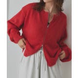 ダブルジップシャギーニットカーディガン | ad thie | 詳細画像54 