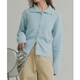 シャギーニットポロカーディガン | ad thie | 詳細画像34 