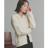 シャギーニットポロカーディガン | ad thie | 詳細画像55 