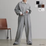 スウェットプルオーバー イージワイドパンツ セットアップ | ad thie | 詳細画像1 