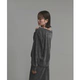 ラメモールボートネックプルオーバー ナロースカートセットアップ | ad thie | 詳細画像10