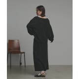 ラメモールボートネックプルオーバー ナロースカートセットアップ | ad thie | 詳細画像14