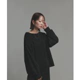 ラメモールボートネックプルオーバー ナロースカートセットアップ | ad thie | 詳細画像17