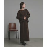 ラメモールボートネックプルオーバー ナロースカートセットアップ | ad thie | 詳細画像20