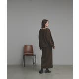 ラメモールボートネックプルオーバー ナロースカートセットアップ | ad thie | 詳細画像22