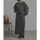 ラメモールボートネックプルオーバー ナロースカートセットアップ | ad thie | 詳細画像4