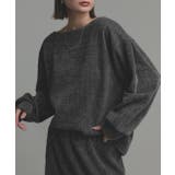 ラメモールボートネックプルオーバー ナロースカートセットアップ | ad thie | 詳細画像9