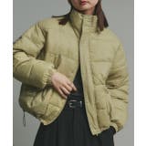 ライトグリーン | 【2025AW新作】レザーパッチ中綿ダウンブルゾン | ad thie