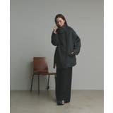 スタンドカラーシャギーミドルコート | ad thie | 詳細画像10 