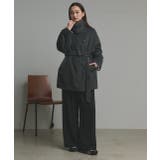 スタンドカラーシャギーミドルコート | ad thie | 詳細画像16 