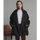 スタンドカラーシャギーミドルコート | ad thie | 詳細画像22 