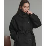 スタンドカラーシャギーミドルコート | ad thie | 詳細画像27 