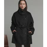 スタンドカラーシャギーミドルコート | ad thie | 詳細画像29 