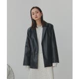 【2025AW新作】レザーライクテーラードジャケット | ad thie | 詳細画像17 