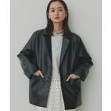 【2025AW新作】レザーライクテーラードジャケット | ad thie | 詳細画像18 