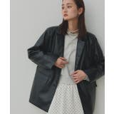 【2025AW新作】レザーライクテーラードジャケット | ad thie | 詳細画像20 