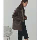 【2025AW新作】レザーライクテーラードジャケット | ad thie | 詳細画像28 