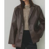 【2025AW新作】レザーライクテーラードジャケット | ad thie | 詳細画像32 