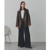 【2025AW新作】レザーライクテーラードジャケット | ad thie | 詳細画像34 