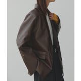 【2025AW新作】レザーライクテーラードジャケット | ad thie | 詳細画像36 