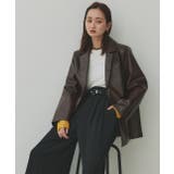 【2025AW新作】レザーライクテーラードジャケット | ad thie | 詳細画像37 