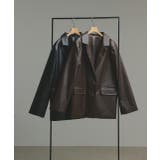 【2025AW新作】レザーライクテーラードジャケット | ad thie | 詳細画像41 