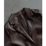 【2025AW新作】レザーライクテーラードジャケット | ad thie | 詳細画像42 