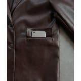 【2025AW新作】レザーライクテーラードジャケット | ad thie | 詳細画像43 