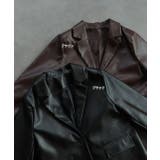 【2025AW新作】レザーライクテーラードジャケット | ad thie | 詳細画像46 