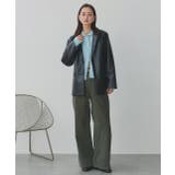 【2025AW新作】レザーライクテーラードジャケット | ad thie | 詳細画像7 