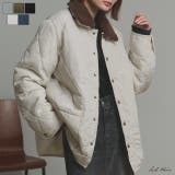 【2025AW新作】バイカラーパデットキルトブルゾン | ad thie | 詳細画像1