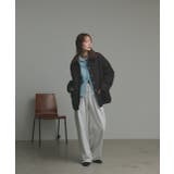 【2025AW新作】バイカラーパデットキルトブルゾン | ad thie | 詳細画像3