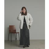 【2025AW新作】バイカラーパデットキルトブルゾン | ad thie | 詳細画像37