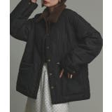 ブラック | 【2025AW新作】バイカラーパデットキルトブルゾン | ad thie