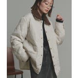 アイボリー | 【2025AW新作】バイカラーパデットキルトブルゾン | ad thie