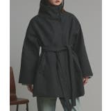 スタンドカラーミドルコート | ad thie | 詳細画像21 