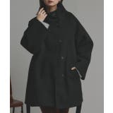 ブラック | スタンドカラーミドルコート | ad thie