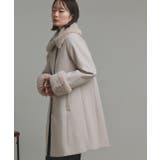 ファーカラー2WAYミドルコート | ad thie | 詳細画像11 