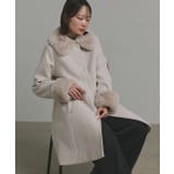 ファーカラー2WAYミドルコート | ad thie | 詳細画像13 