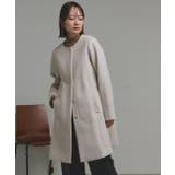 ファーカラー2WAYミドルコート | ad thie | 詳細画像17 