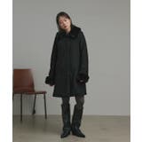 ファーカラー2WAYミドルコート | ad thie | 詳細画像18 