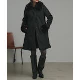 ファーカラー2WAYミドルコート | ad thie | 詳細画像19 