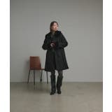 ファーカラー2WAYミドルコート | ad thie | 詳細画像22 