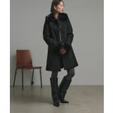 ファーカラー2WAYミドルコート | ad thie | 詳細画像23 