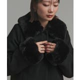 ファーカラー2WAYミドルコート | ad thie | 詳細画像27 
